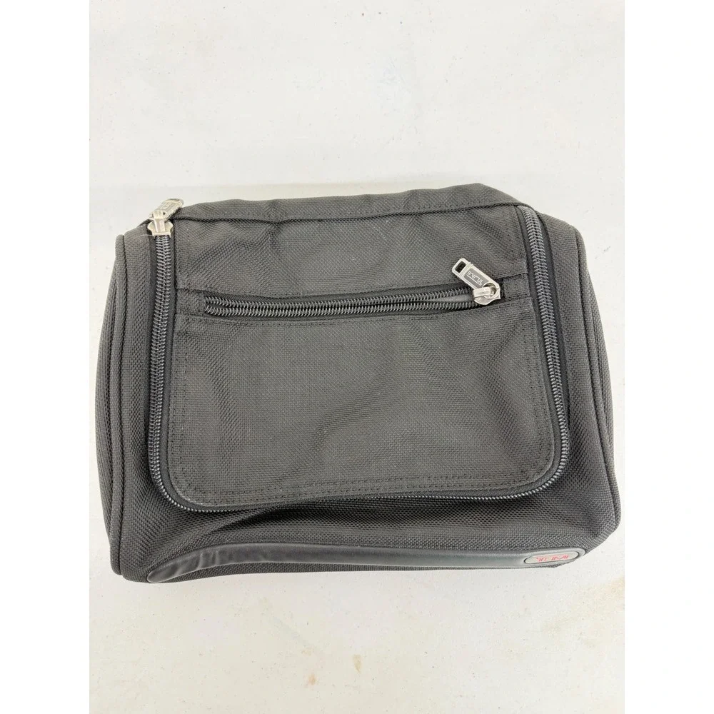 Tumi Alpha Black Ballistic Nylon Toiletry Travel Kit Bag 22190D4